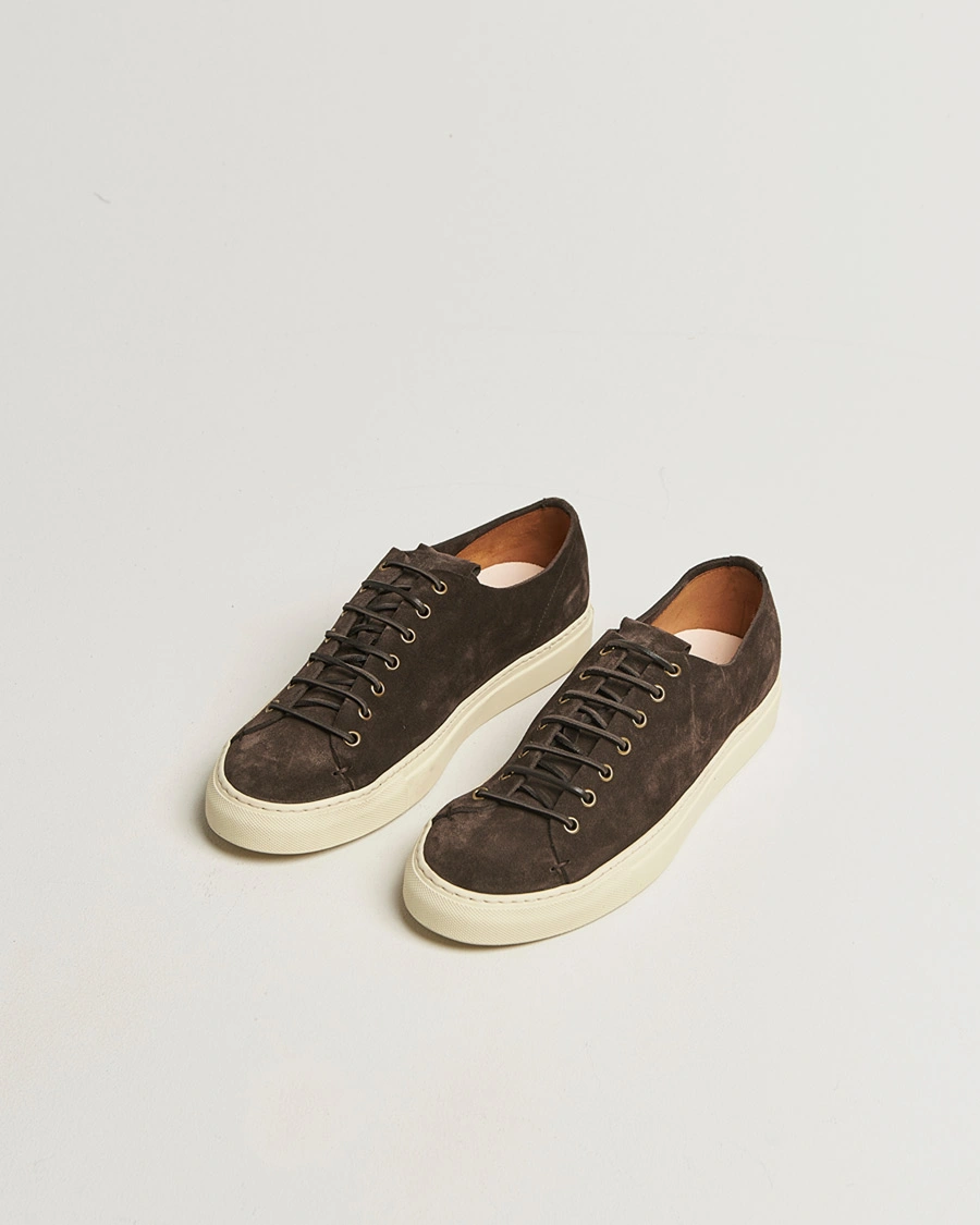 Heren | Sneakers | Buttero | Tanino Suede Sneaker Dark Brown