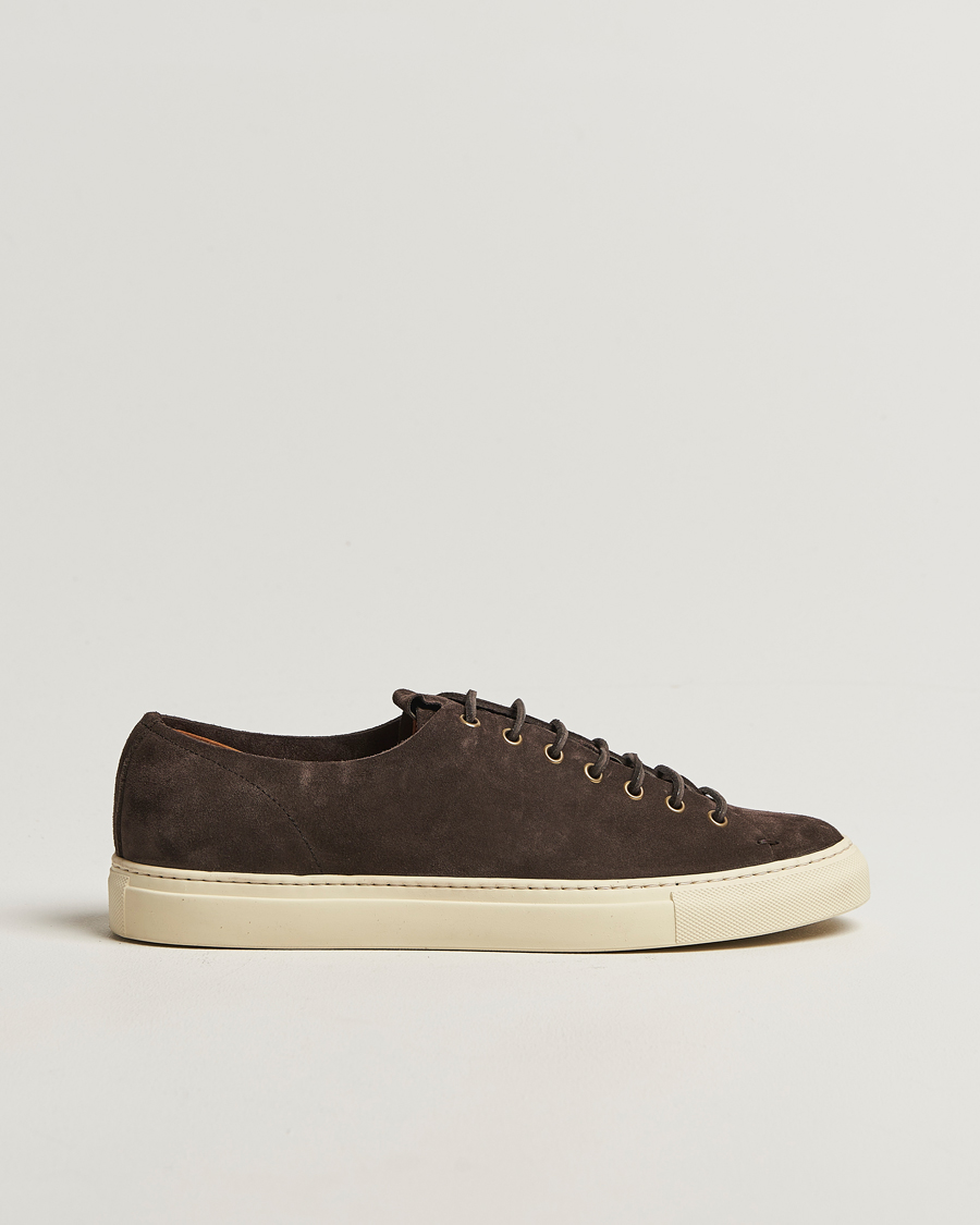 Heren | Sneakers | Buttero | Tanino Suede Sneaker Dark Brown