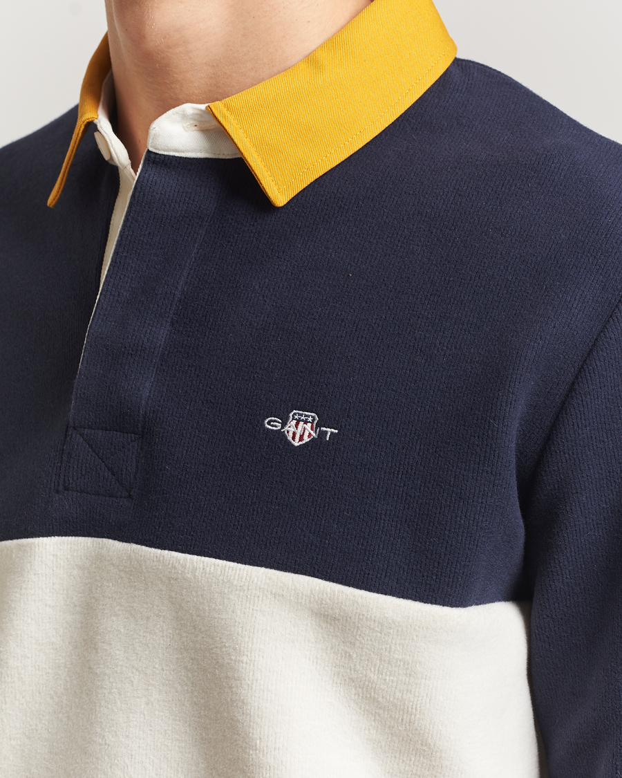 Heren | Truien | GANT | Blocked Heavy Rugger Evening Blue Multi