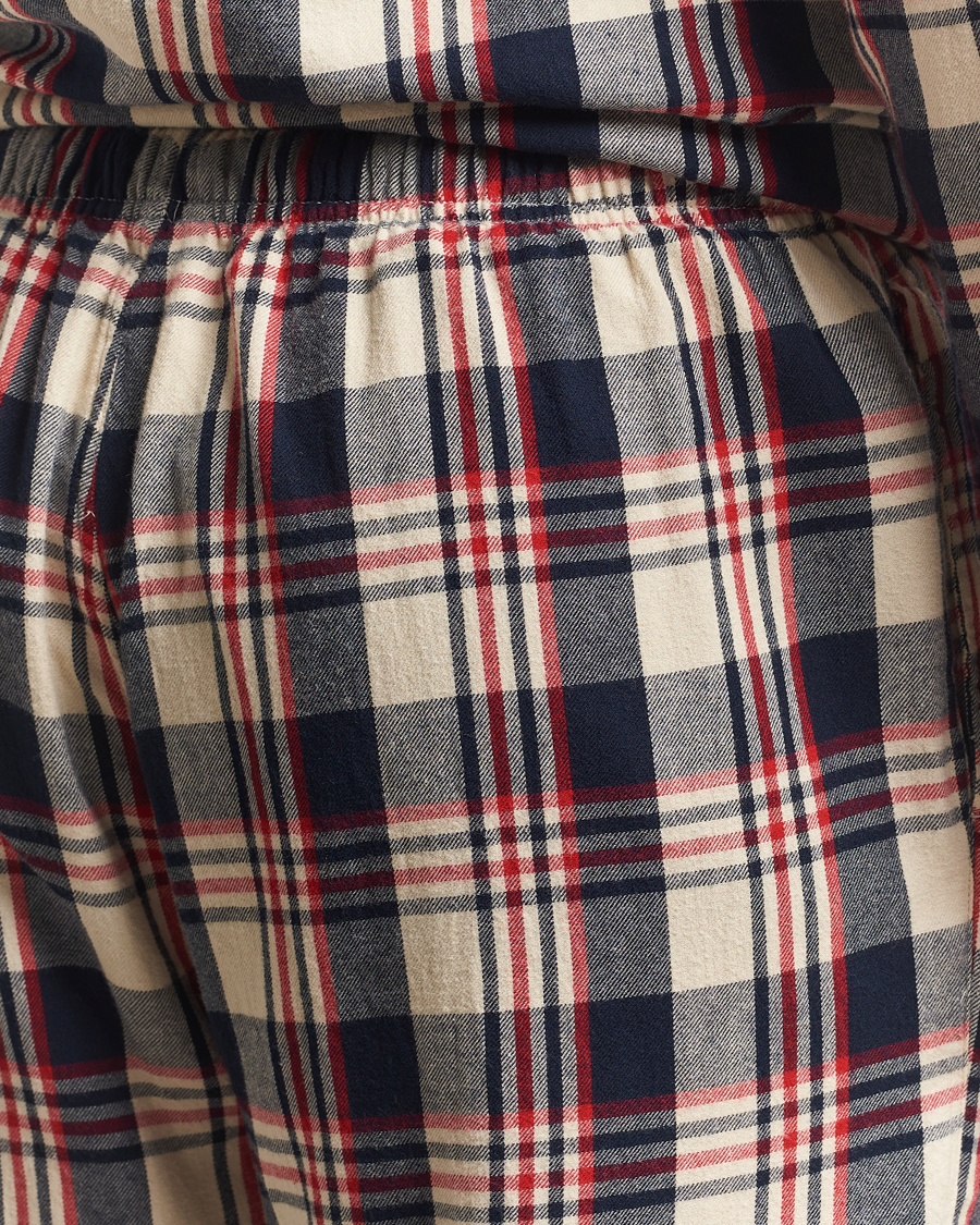Homme | GANT Flannel Checked Pyjama Set Ruby Red | Gant | Flannel Checked Pyjama Set Ruby Red
