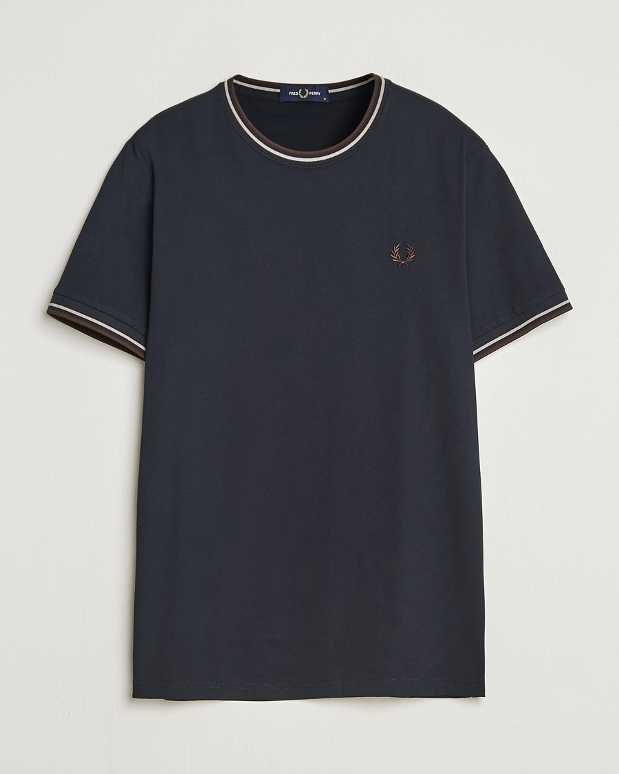 Homme | T-shirts | Fred Perry | Twin Tipped T-Shirt Navy