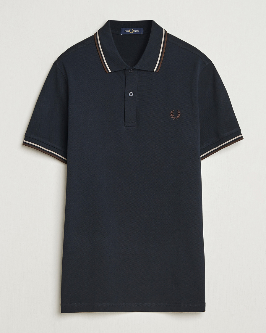 Heren | Polo's | Fred Perry | Twin Tipped Shirt Navy