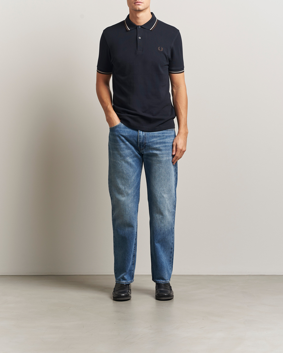 Heren | Polo's | Fred Perry | Twin Tipped Shirt Navy