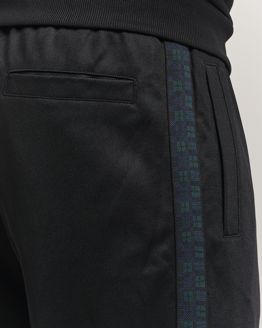 Heren | Broeken | Fred Perry | Blackwatch Tartan Taped Track Pants Black