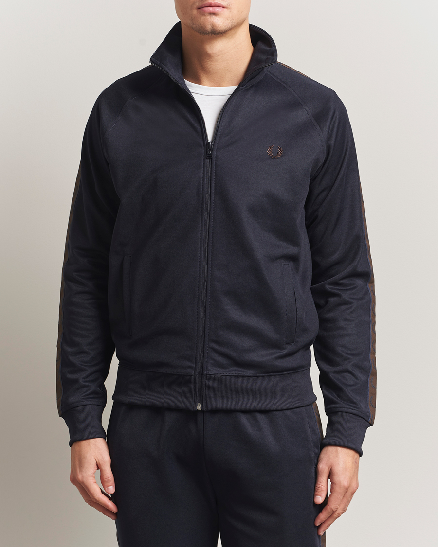 Homme | Pulls Et Tricots | Fred Perry | Taped Track Jacket Navy