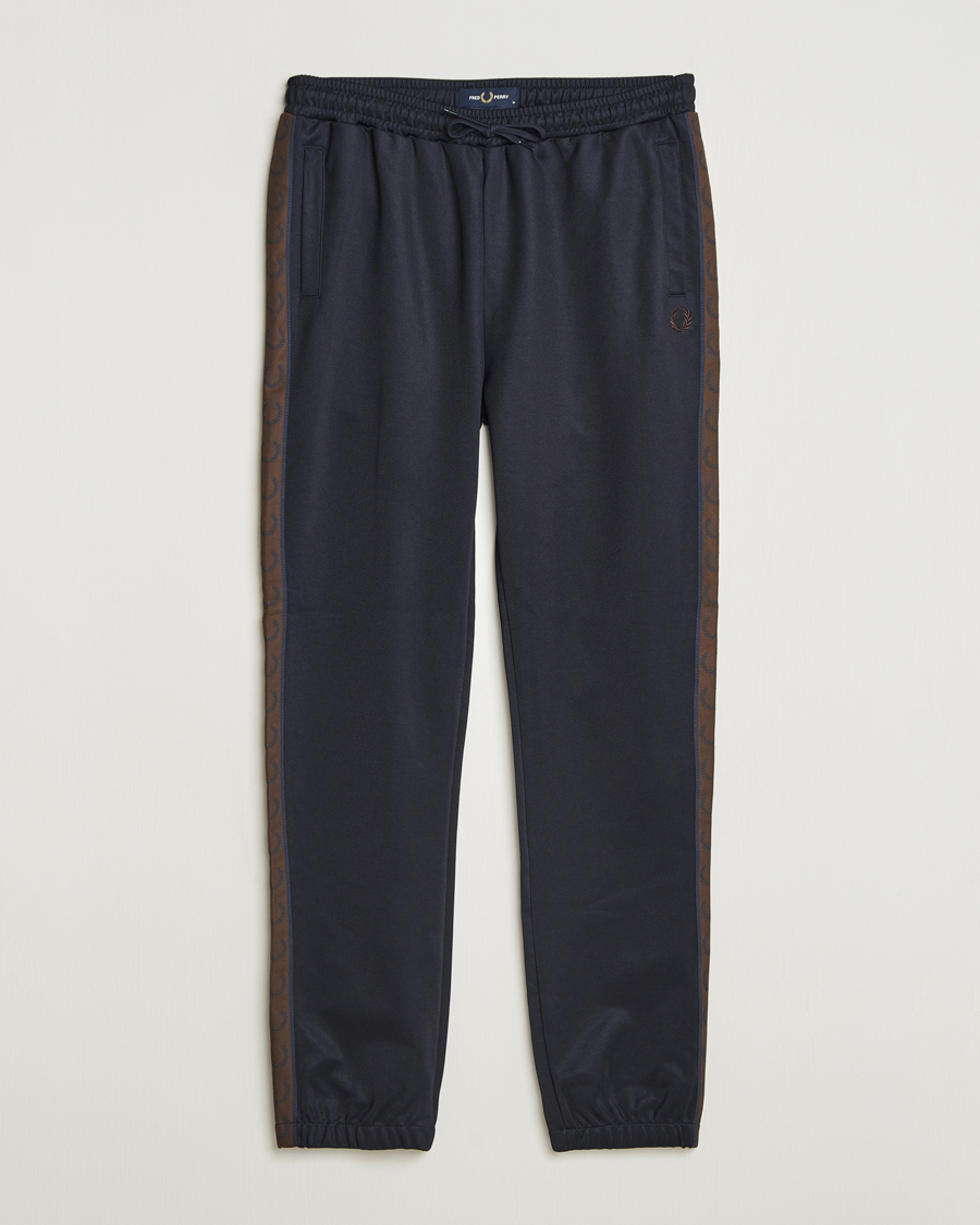 Heren | Broeken | Fred Perry | Taped Track Pants Navy