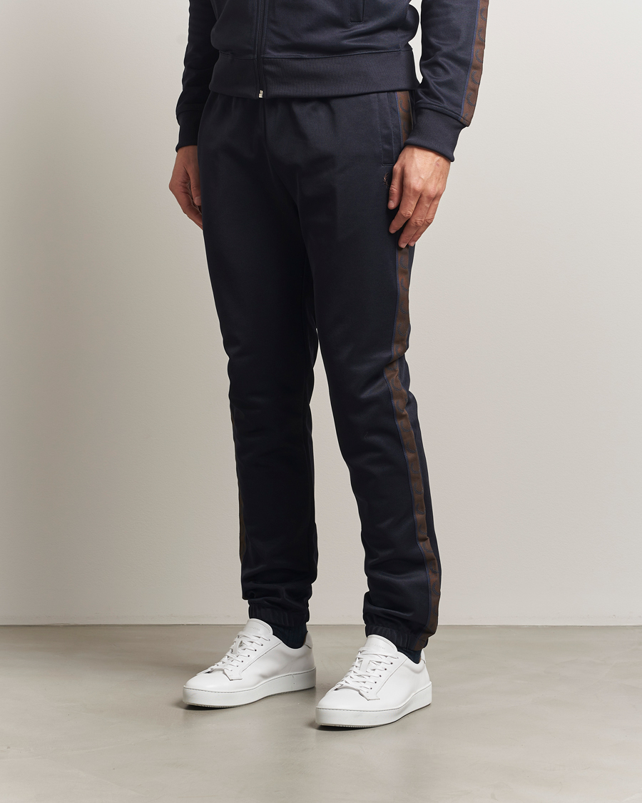 Heren | Broeken | Fred Perry | Taped Track Pants Navy