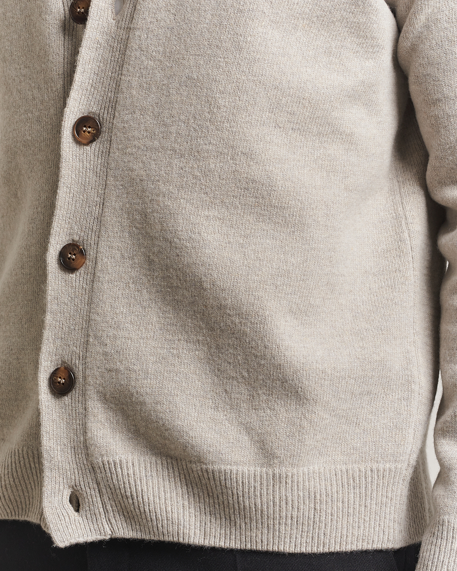 Homme | Pulls Et Tricots | Oscar Jacobson | Eduardo Wool Cardigan Beige