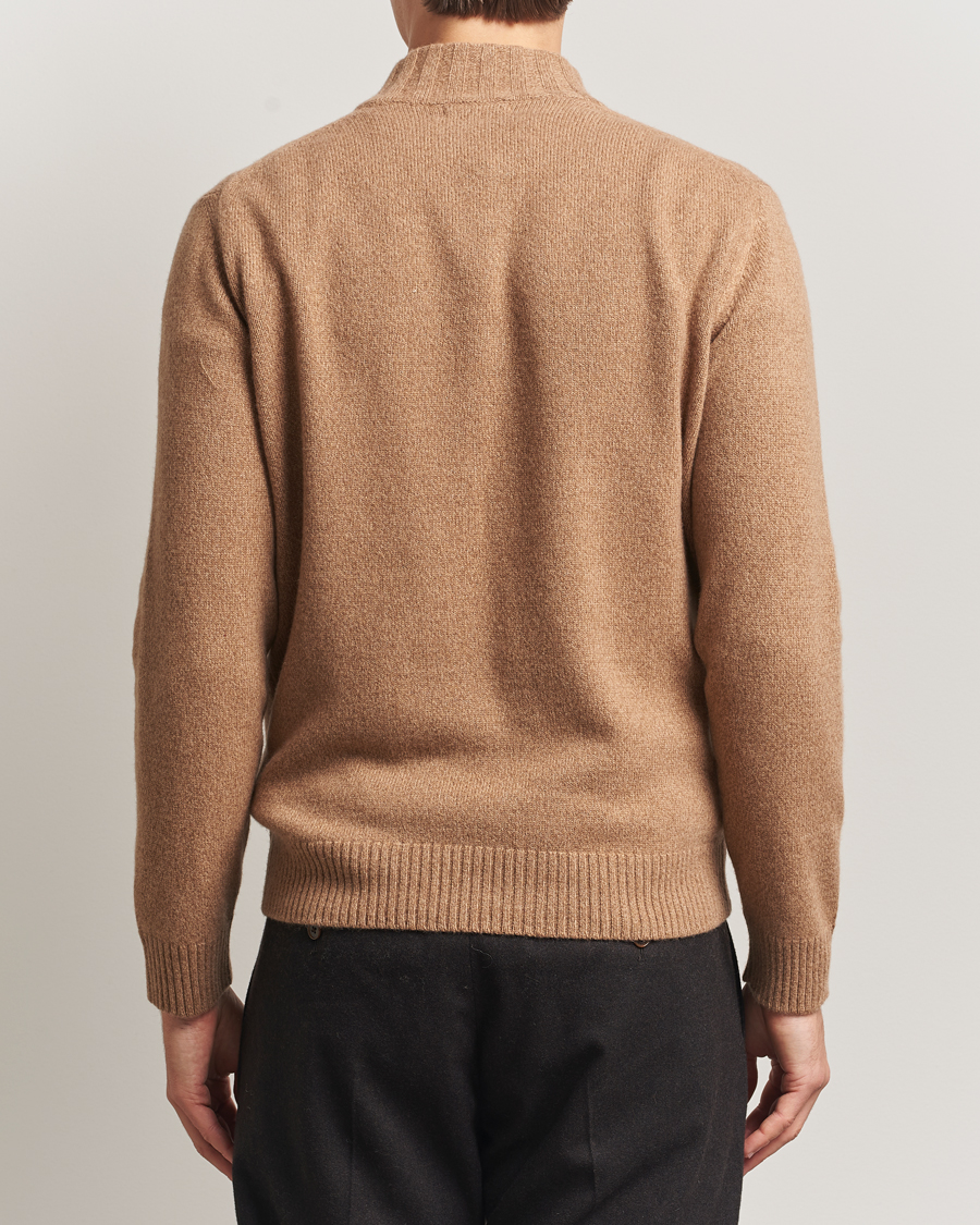 Homme | Pulls Et Tricots | Oscar Jacobson | Paul Wool/Cashmere Half-Zip Beige