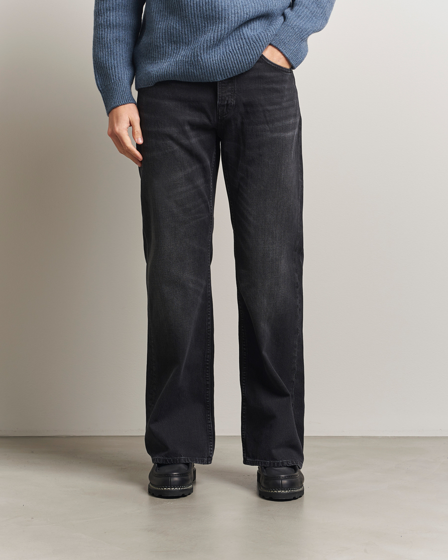 Heren | Jeans | Nudie Jeans | Flare Glenn Jeans Black Storm