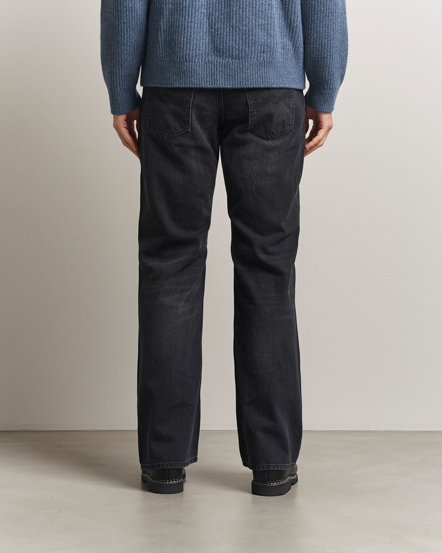 Heren | Jeans | Nudie Jeans | Flare Glenn Jeans Black Storm