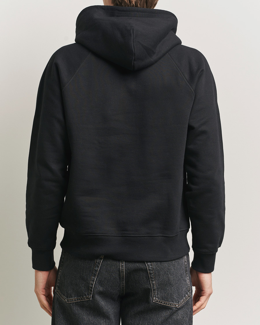 Heren | Truien | Nudie Jeans | Gunde Logo Hoodie Black