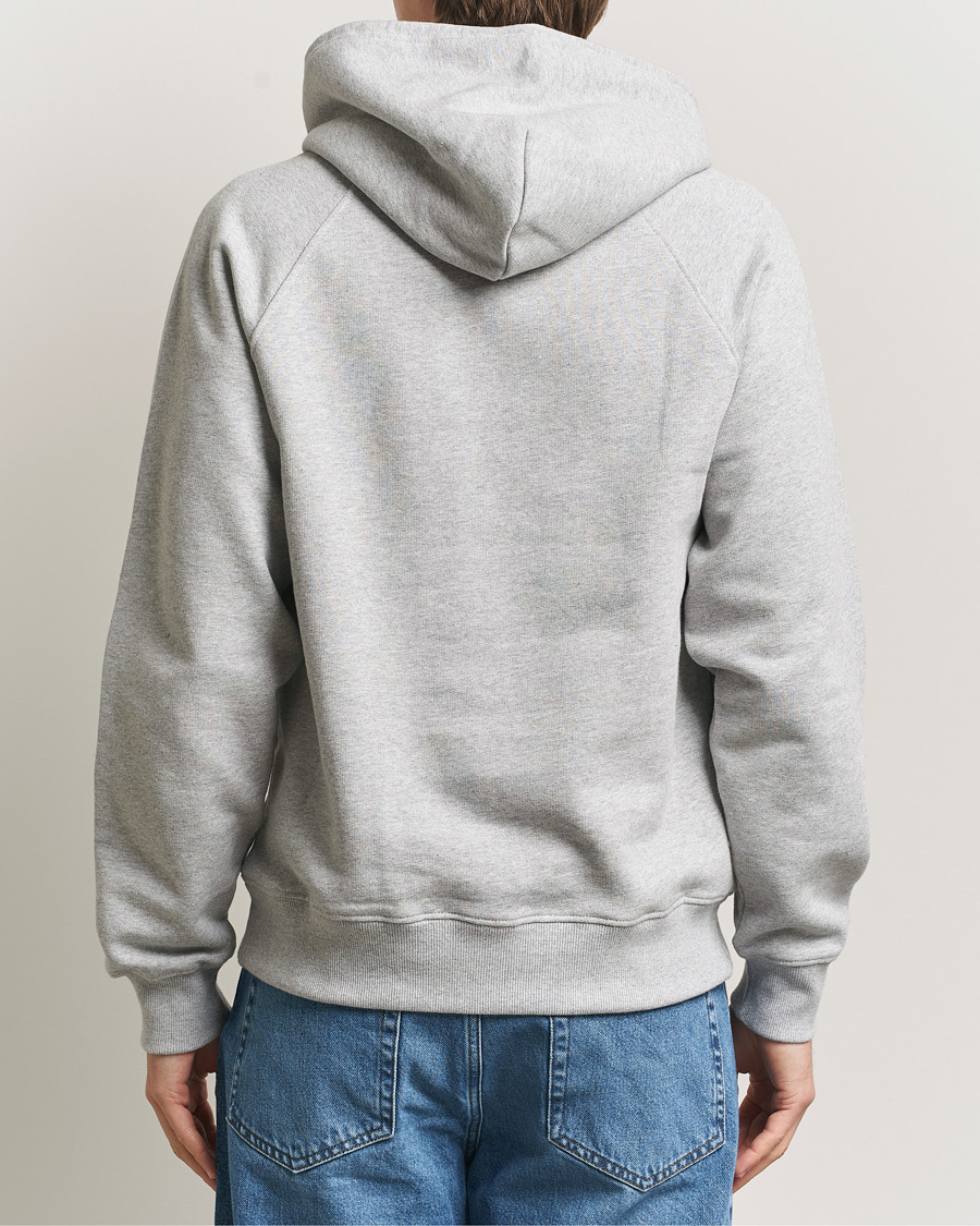 Heren | Truien | Nudie Jeans | Gunde Logo Hoodie Grey Melange
