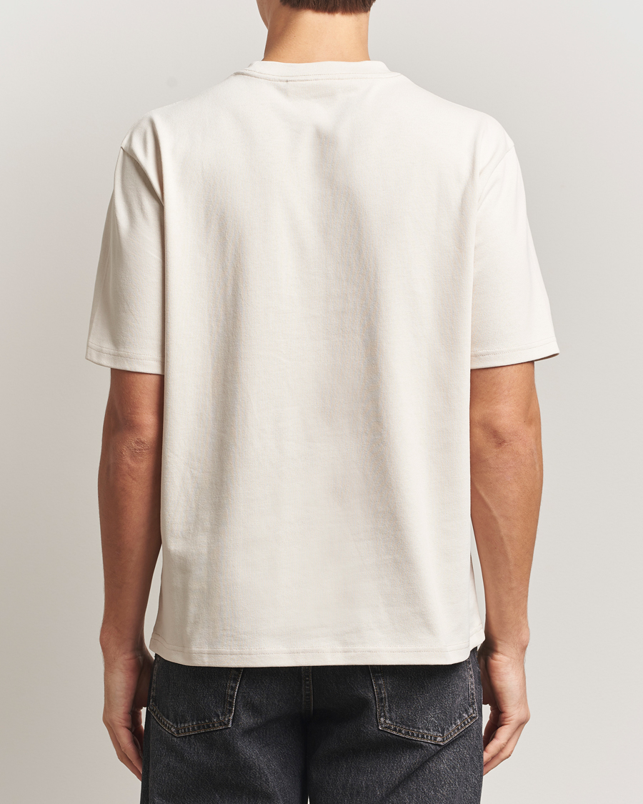 Heren | T-shirts | J.Lindeberg | Hale Printed Crew Neck T-Shirt Moonbeam