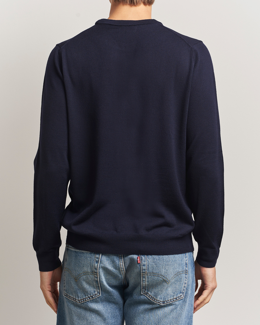 Heren | Truien | J.Lindeberg | Keane Merino Crew Neck Navy