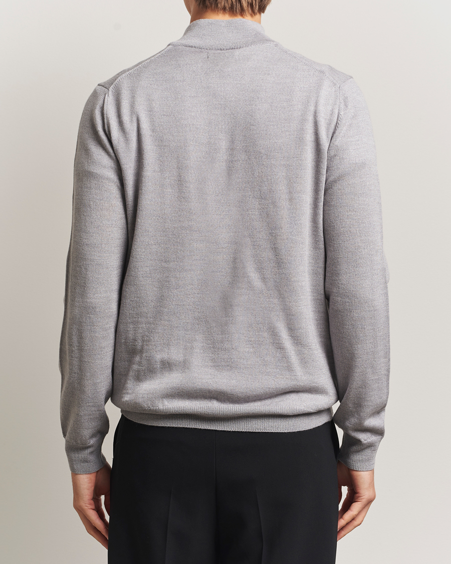 Homme | Pulls Et Tricots | J.Lindeberg | Kiyan Merino Half Zip Medium Grey Melange