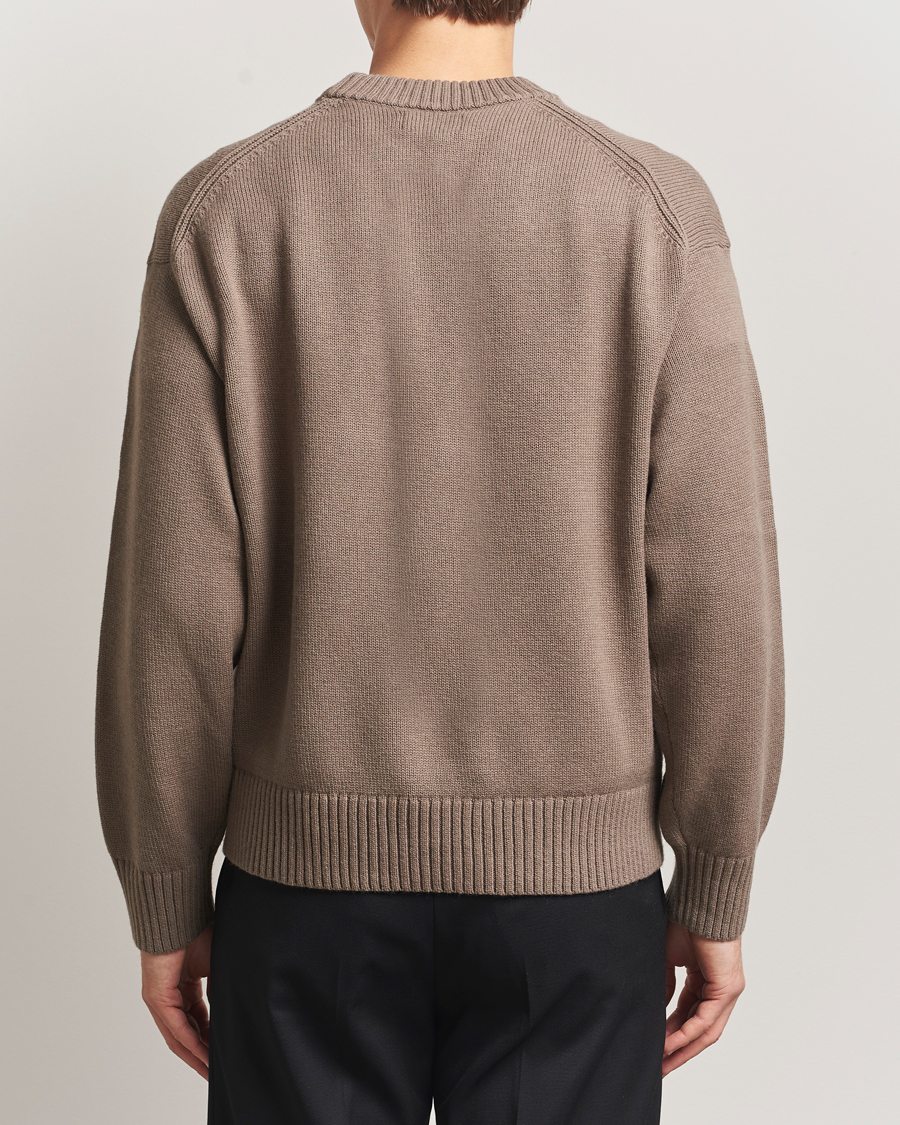 Heren | Truien | J.Lindeberg | Eddy Wool/Cotton Knitted Sweater Brindle