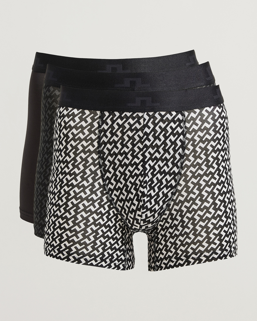 Homme | Sous-Vêtements Et Chaussettes | J.Lindeberg | Bridge Lyocell Boxer Black Multi
