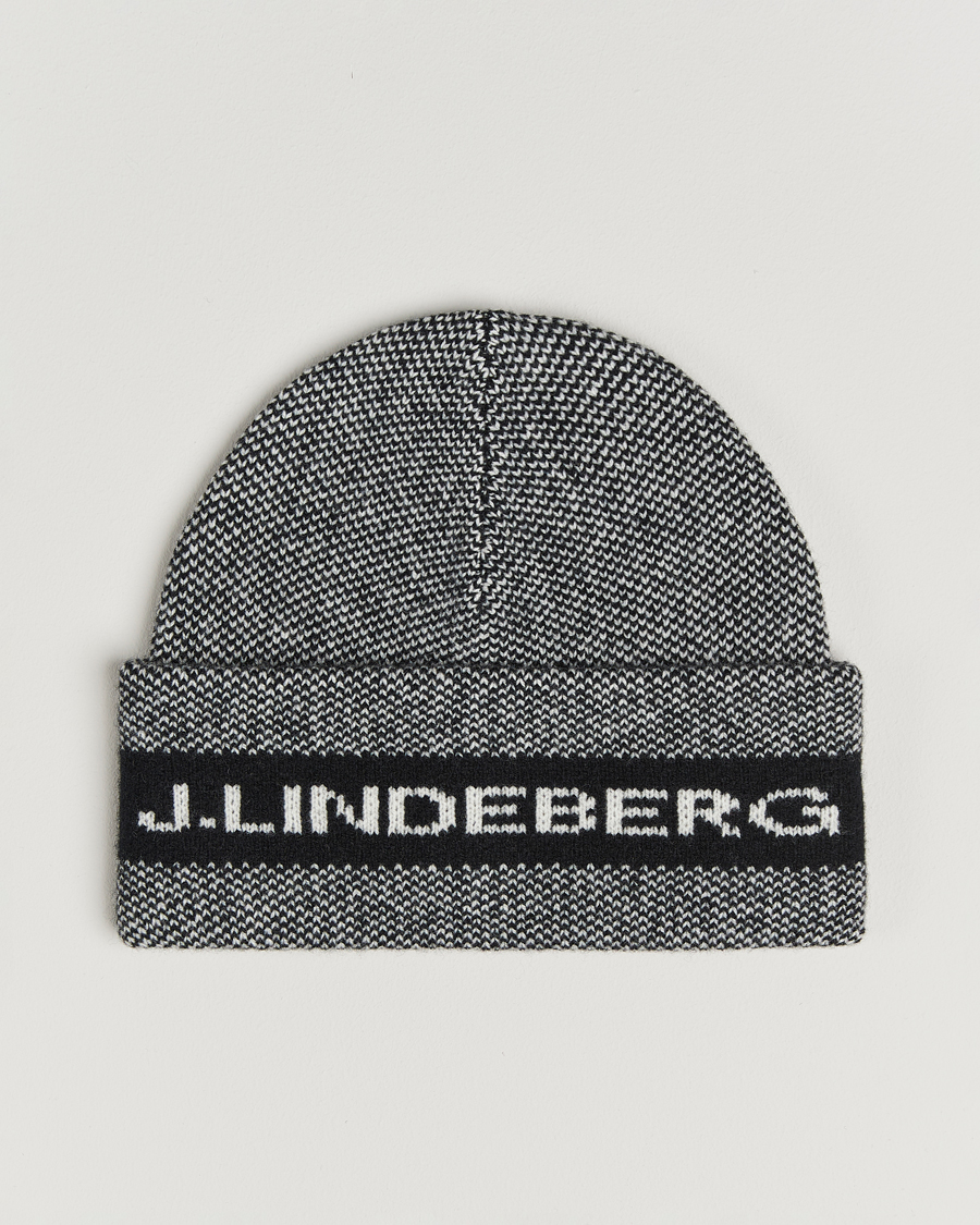 Heren | Mutsen | J.Lindeberg | Ernie Beanie Black Melange
