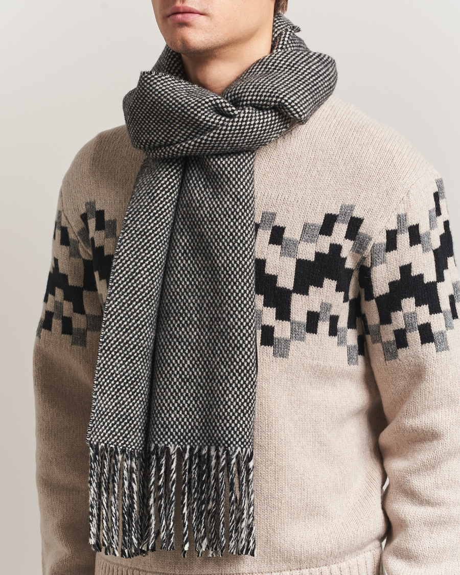 Homme | Écharpes | J.Lindeberg | Jared Scarf Black Melange