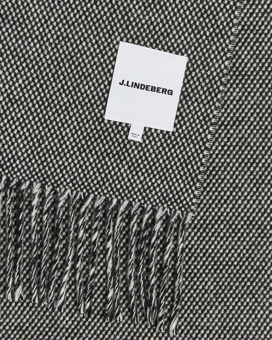 Homme | Écharpes | J.Lindeberg | Jared Scarf Black Melange