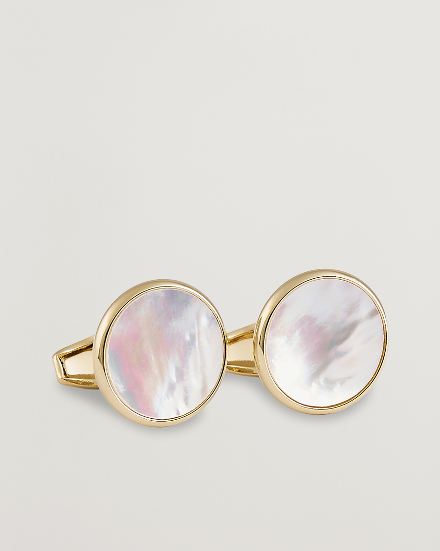 Heren | Manchetknopen | Amanda Christensen | Cufflink & Shirt Studs Set Gold