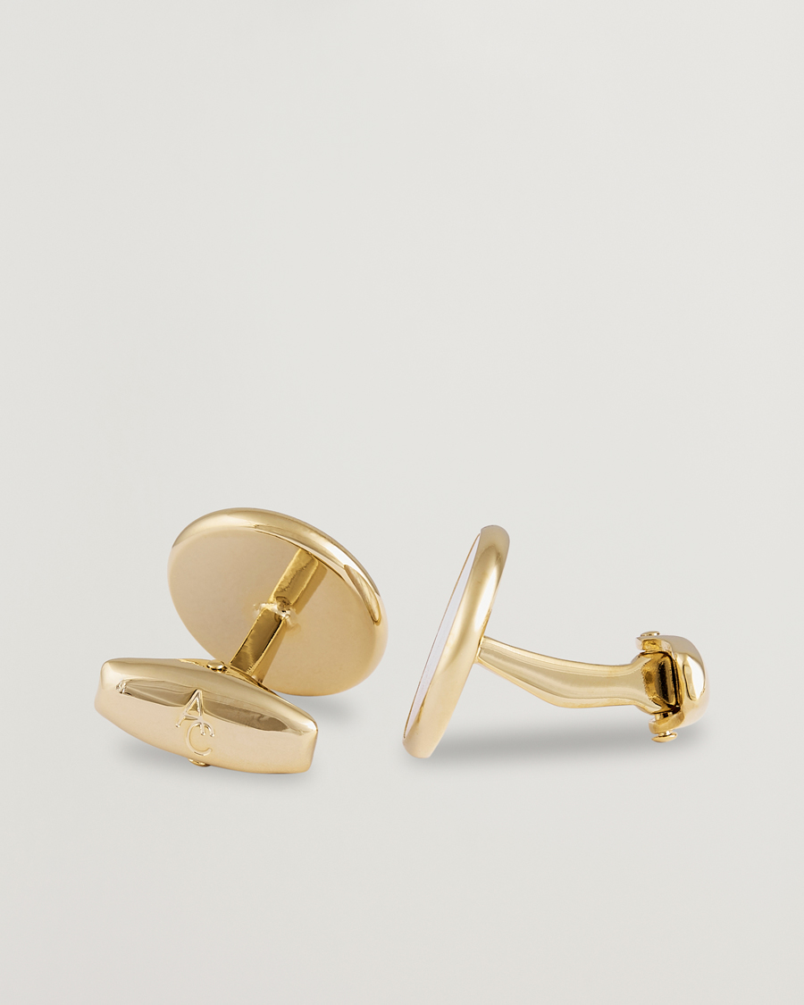 Heren | Manchetknopen | Amanda Christensen | Cufflink & Shirt Studs Set Gold