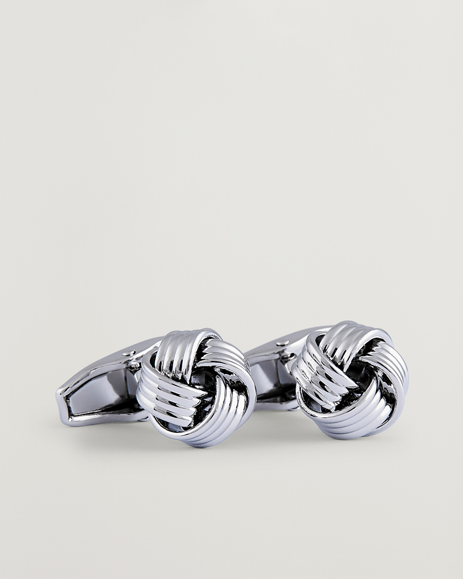 Heren | Manchetknopen | Amanda Christensen | Knot Cufflink Silver