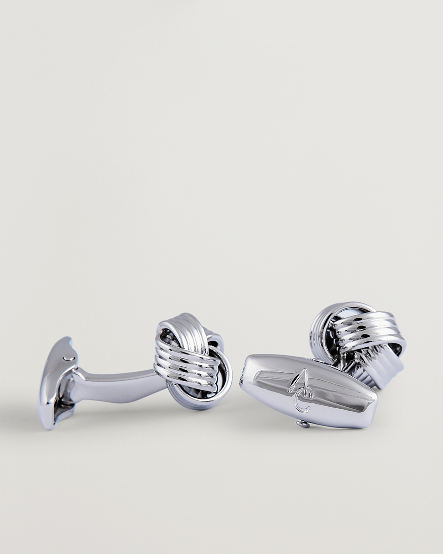 Homme | Boutons De Manchette | Amanda Christensen | Knot Cufflink Silver