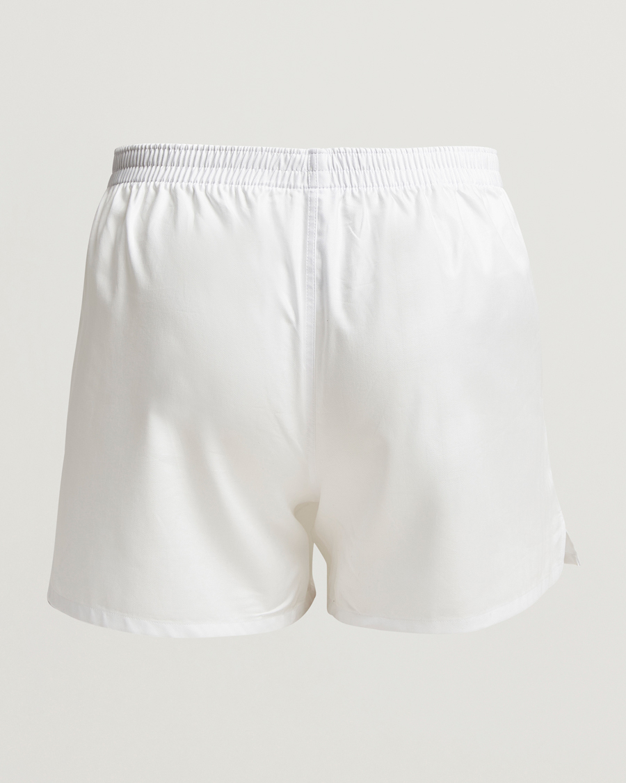 Homme | Sous-Vêtements Et Chaussettes | Falke | Cotton Woven Boxer Shorts White