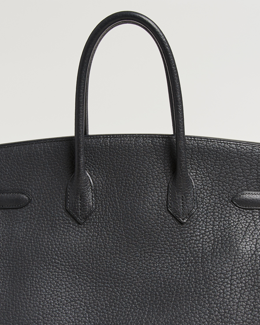 Heren | Pre-Owned & Vintage Bags | Hermès Pre-Owned | Birkin 35 Fjord Leather Black