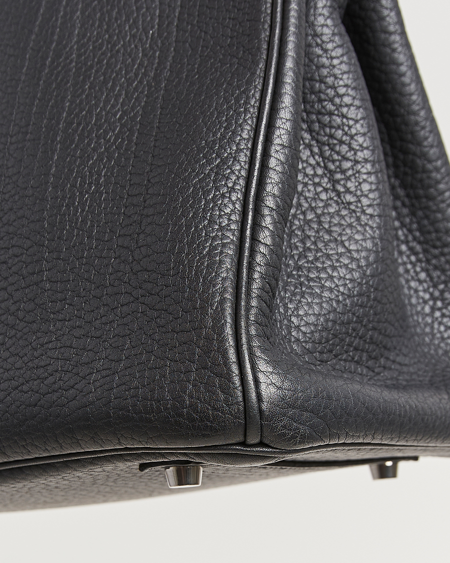 Heren | Pre-Owned & Vintage Bags | Hermès Pre-Owned | Birkin 35 Fjord Leather Black