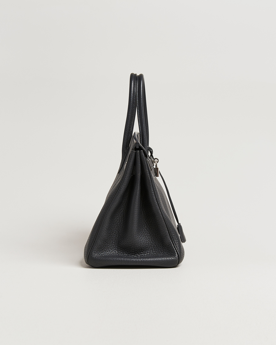 Heren | Pre-Owned & Vintage Bags | Hermès Pre-Owned | Birkin 35 Fjord Leather Black