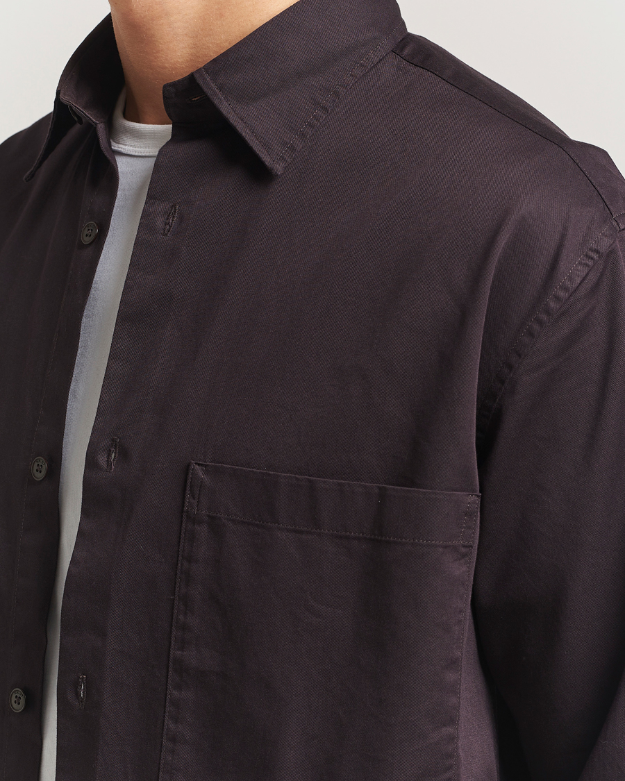 Heren | Overhemden | NN07 | Freddy Tencel Workwear Shirt Dusky Port