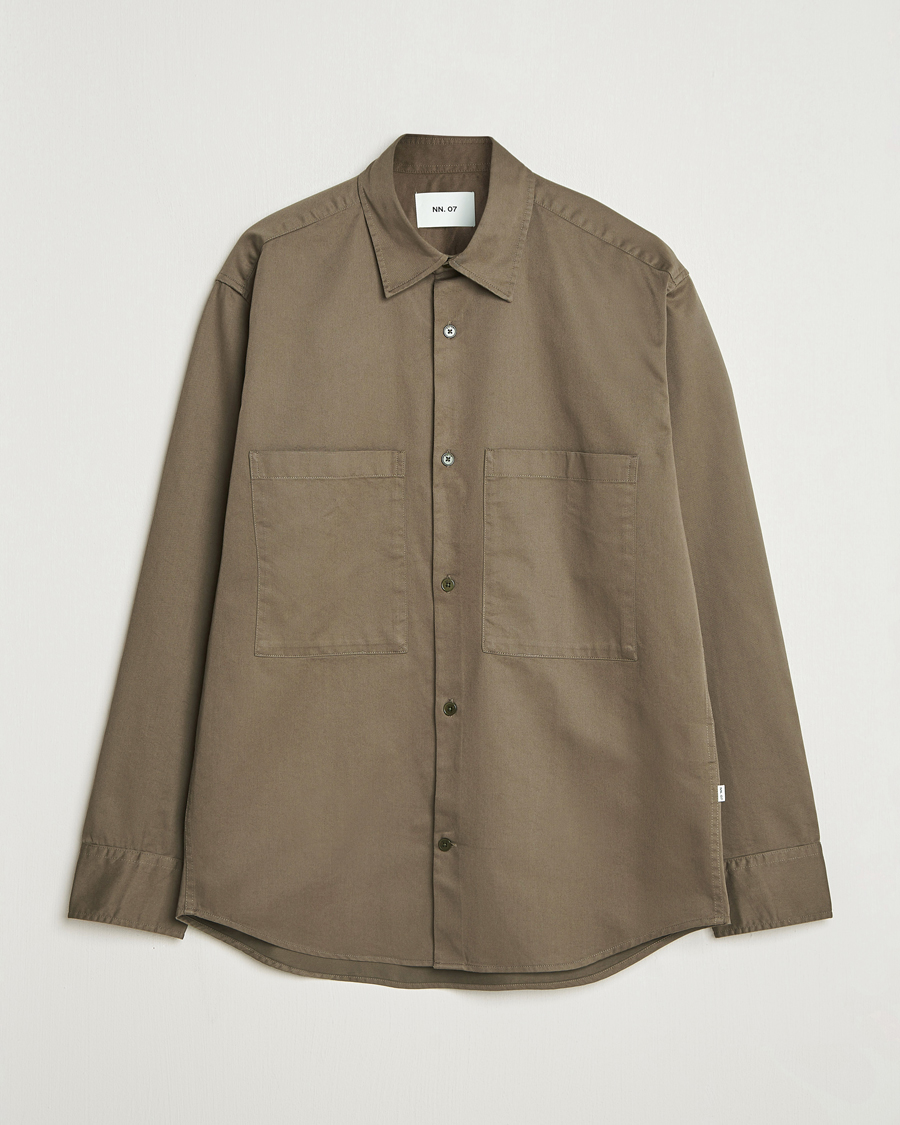 Homme | Chemises | NN07 | Freddy Tencel Workwear Shirt Mable Husk