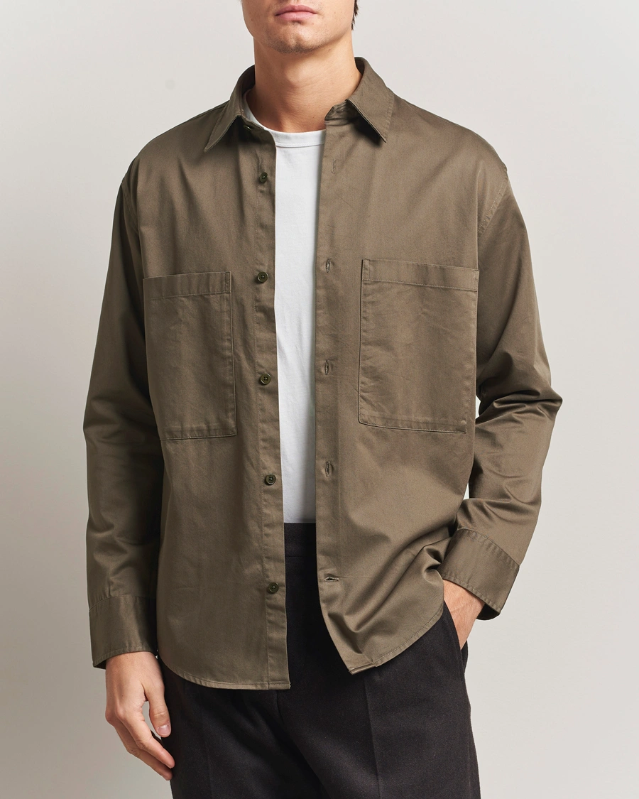 Homme | Chemises | NN07 | Freddy Tencel Workwear Shirt Mable Husk