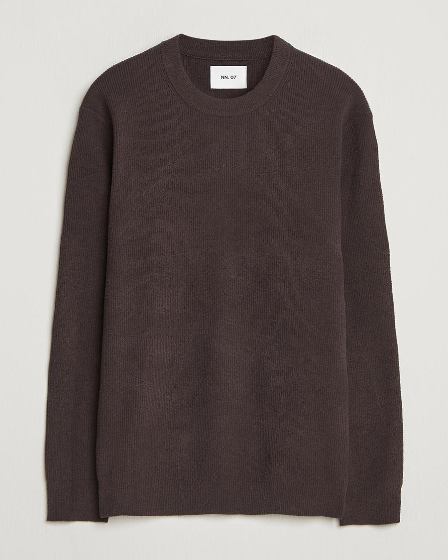 Homme | Pulls Et Tricots | NN07 | Danny Rib Knitted Crew Neck Dusky Port