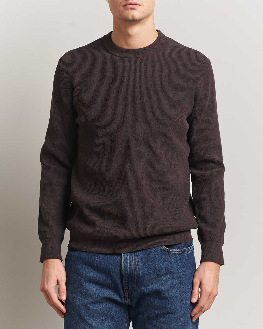 Homme | Pulls Et Tricots | NN07 | Danny Rib Knitted Crew Neck Dusky Port