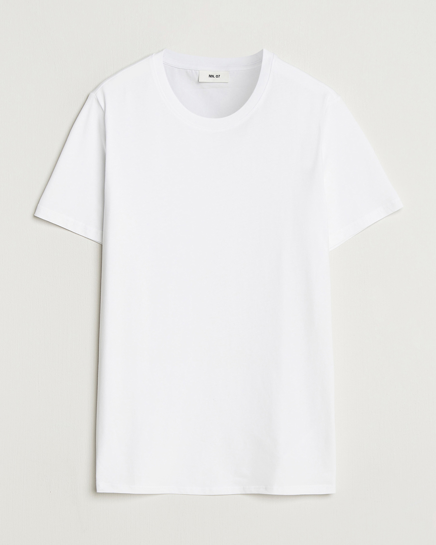 Heren | T-shirts | NN07 | Percy Crew Neck T-Shirt White