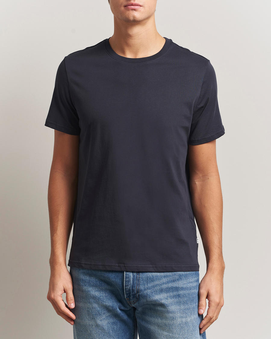Heren | T-shirts | NN07 | Percy Crew Neck T-Shirt Deep Navy