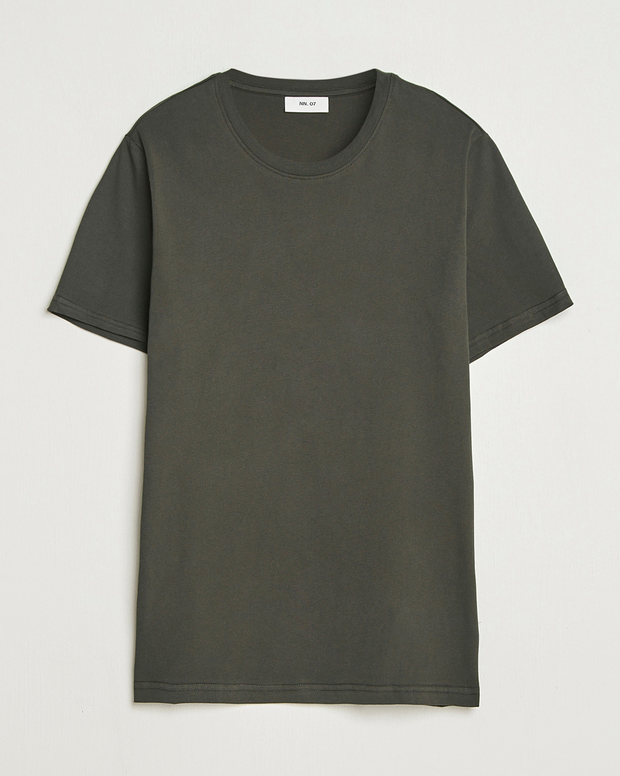 Homme | T-shirts | NN07 | Percy Crew Neck T-Shirt Dark Army
