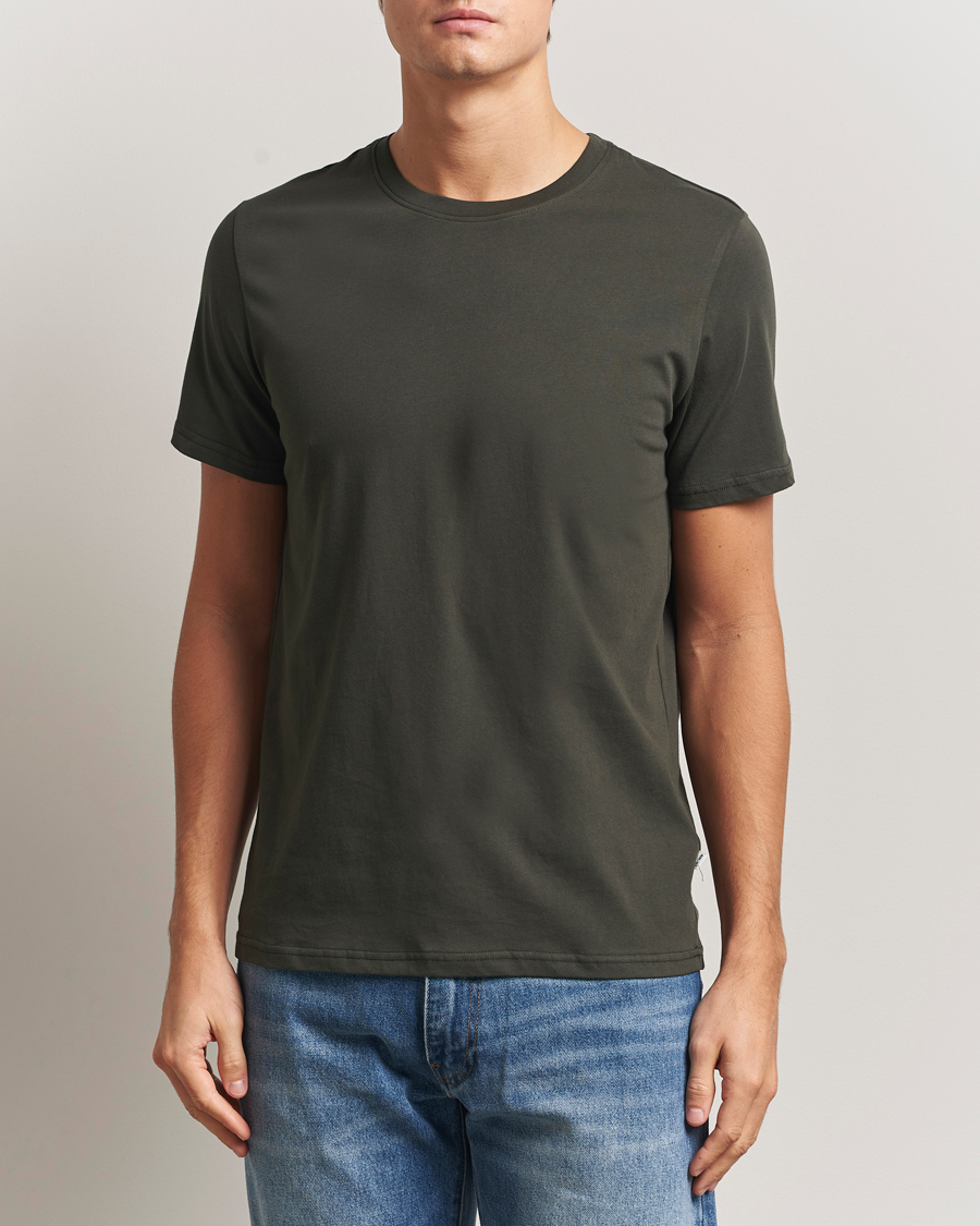 Homme | T-shirts | NN07 | Percy Crew Neck T-Shirt Dark Army