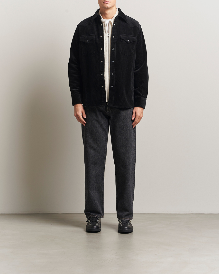 Heren | Overhemden | NN07 | Ricky Corduroy Overshirt Black