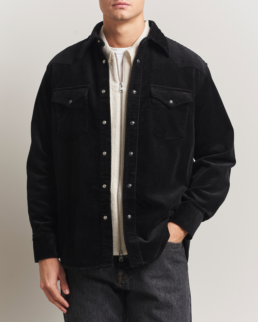 Heren | Overhemden | NN07 | Ricky Corduroy Overshirt Black