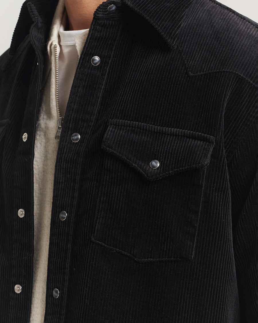 Heren | Overhemden | NN07 | Ricky Corduroy Overshirt Black