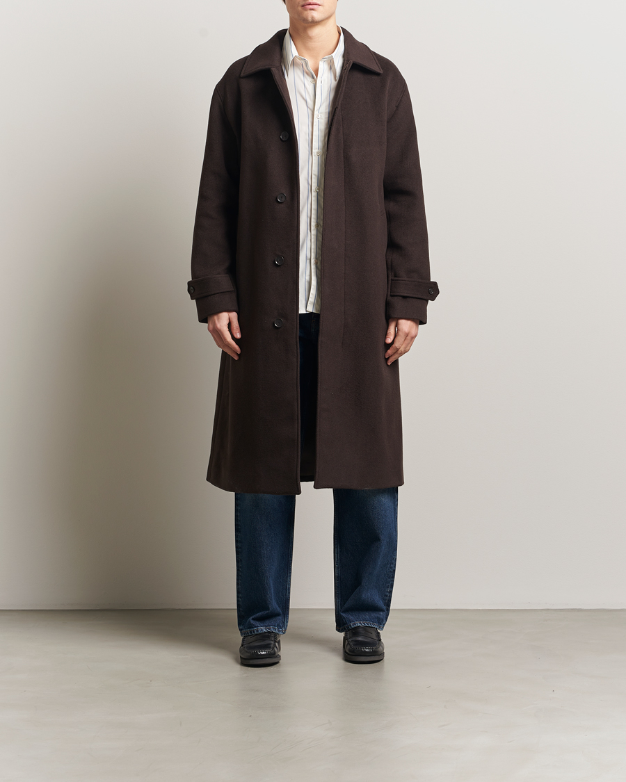 Heren | Jassen | NN07 | Gibson Wool Coat Demitasse Brown
