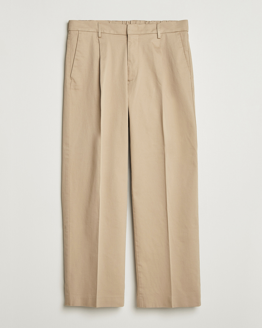 Homme | Pantalons | NN07 | Kay Relaxed Fit Pleated Trousers Desert Khaki