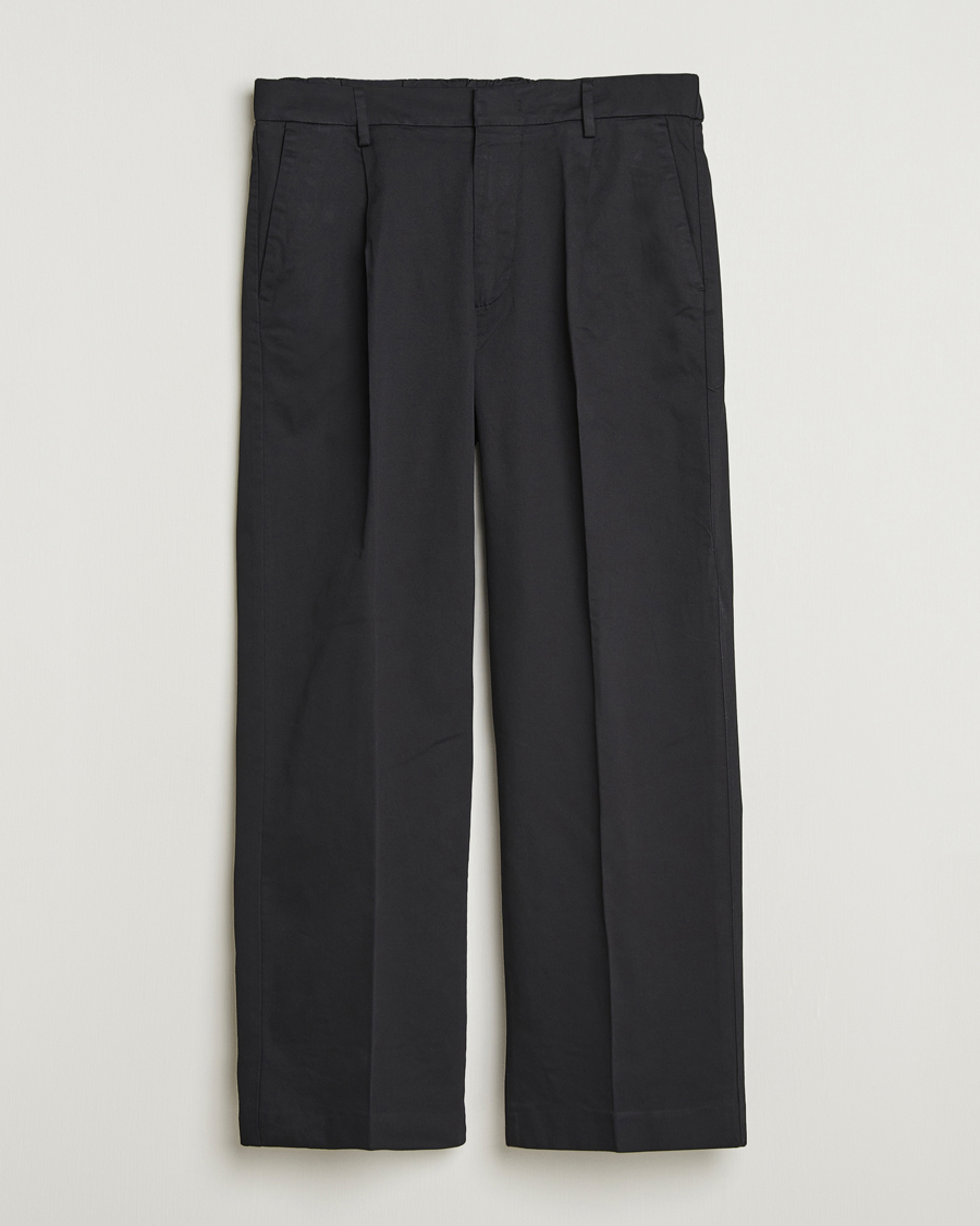 Homme | Pantalons | NN07 | Kay Relaxed Fit Pleated Trousers Black
