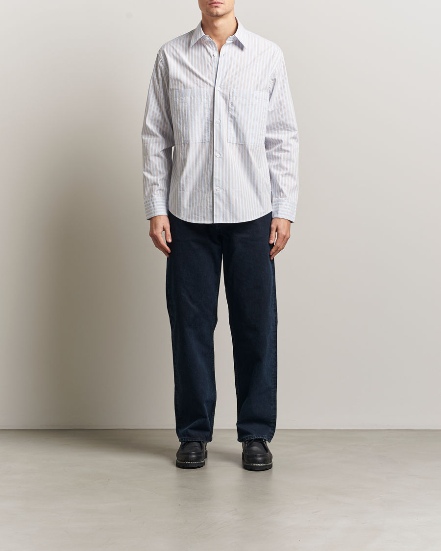 Heren | Overhemden | NN07 | Freddy Striped Poplin Shirt Multi
