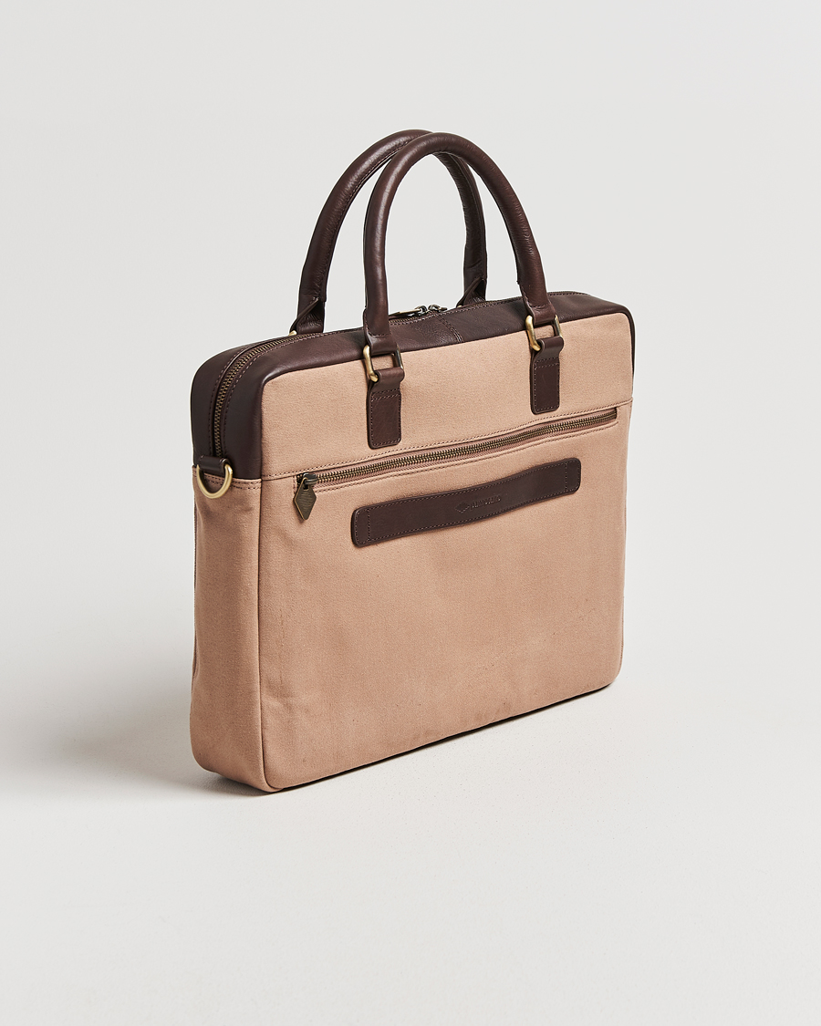 Homme | Sacs | Pampeano | Mensajero Canvas Briefcase Sand